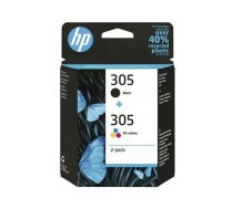 HP 305 2-Pack Tri-color/Black Original Ink Cartridge | 6ZD17AE  | 195161166969 | TUSHP-HHB0024