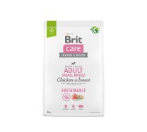 BRIT Care Dog Sustainable Adult Small Breed Chicken & Insect  - dry dog food - 3 kg | 100-172173  | 8595602558667 | DLPRITKAS0057