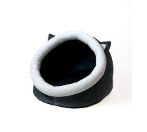 GO GIFT cat bed - graphite-white - 40x45x34 cm | DLKGGFLEG0014  | 5905359297772 | DLKGGFLEG0014