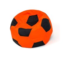 Sako bag pouf Ball orange-black XXL 140 cm | PUFGGFDZI0009  | 5905359298472 | PUFGGFDZI0009