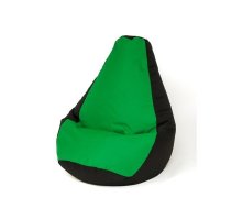 Sako bag pouffe Pear black and green XXL 140 x 100 cm | PUFGGFSAK0117  | 5905359299165 | PUFGGFSAK0117