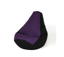 Sako bag pouffe Pear black-purple XXL 140 x 100 cm | PUFGGFSAK0135  | 5905359299066 | PUFGGFSAK0135