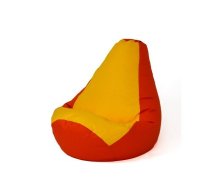 Sako bag pouffe Pear red-yellow XXL 140 x 100 cm | PUFGGFSAK0138  | 5905359299042 | PUFGGFSAK0138