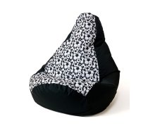 Sako bag pouffe Pear print black-ball XXL 140 x 100 cm | PUFGGFSAK0066  | 5905359299394 | PUFGGFSAK0066