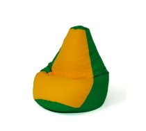 Sako bag pouffe Pear green-yellow XXL 140 x 100 cm | PUFGGFSAK0147  | 5905359298984 | PUFGGFSAK0147