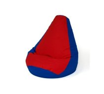 Sako bag pear-shaped pouffe dark blue-red XL 130 x 90 cm | PUFGGFSAK0125  | 5905359299134 | PUFGGFSAK0125