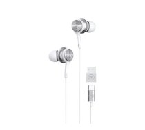 Maxell XC1 USB-C wired headphones with USB-A adapter white | MAXELL XC1 WHITE  | 025215504501 | PERMALSLU0008