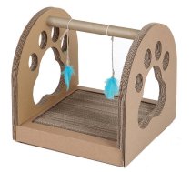 CARTON+ PETS cardboard with feathers Fun Park - cat scratching post - 1 piece | DLKCTPDRA0002  | 5905741102073 | DLKCTPDRA0002