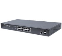 Intellinet 16-Port Gigabit Ethernet PoE+ Web-Managed Switch with 2 SFP Ports, 16 x PoE ports, IEEE 802.3at/af Power over Ethernet (PoE+/PoE), 2 x SFP, Endspan, 19" Rackmount | 561341  | 766623561341 | KILITLSWI0024