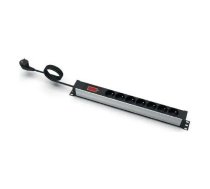 EMITERNET EmiterNet 19" 7-pole power strip with pin, ammeter, 3m cable, uni-schuko plug EM/LZ19.07F.3S.A | EM/LZ19.07F.3S.A  | 5904905309396 | LIPEMIRAK0004