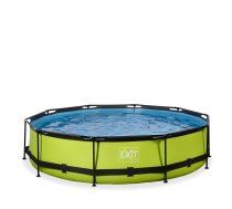 EXIT Lime pool ø360x76cm with filter pump - green Framed pool Round 6125 L | 30.12.12.40  | 8720088267240 | REGEXIBAS0001