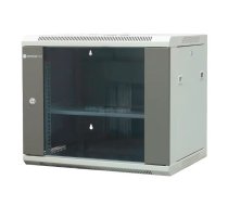 EMITERNET Separate hanging cabinet 19" 9U, sheet metal/glass doors, 600×450×500mm width/depth/height EM/AP6409 | EM/AP6409  | 5906764107373 | SZAEMIWIS0013