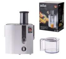 Braun J 500 WH Juice extractor 900 W Stainless steel, White | J 500 WH  | 8021098773111 | WLONONWCRALRE