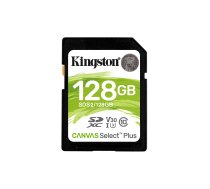 Kingston SD card 128GB Canvas Select Plus R100MB/s | SFKINSDG128CS21  | 740617298055 | SDS2/128GB