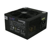 LC-POWER PSU 550W LC6550 V2.3 80+ Bronze 120mm 4 x SATA 4 x PATA 1x PCIe BLACK Active PFC | LC6550 V2.3 80+ BRONZE  | 4260070120589 | WLONONWCRAMRI