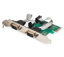 Digitus PCI Express RS232 Serial Port Expansion Card/Controller, 2xDB9, Chipset: ASIX99100 | AMASS030000  | 4016032309390 | DS-30000-1