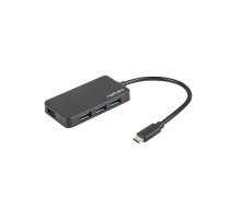 Natec Hub USB3.0 4-Port Silkworm black USB-C | NUNATUS4P000016  | 5901969417180 | NHU-1343