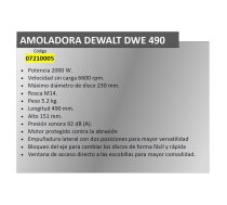 A Forged Tool 07210005 angle grinder 7.4 kg | DWE490  | 5035048617144 | NELDEWSKA0011