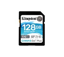 Kingston SD 128GB Canvas Go Plus 170/90MB/s CL10 U3 V30 | SDG3/128GB  | 740617301458 | PAMKINSDG0258