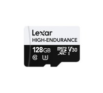 Lexar | Flash Memory Card | High-Endurance | 128 GB | microSDHC | Flash memory class UHS-I | LMSHGED128G-BCNNG  | 843367128990 | WLONONWCRCHHN