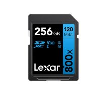 Lexar Memory Card | Professional 800x PRO | 256 GB | MicroSDXC | Flash memory class UHS-I | LSD0800P256G-BNNNG  | 0843367130153 | WLONONWCRAOMZ