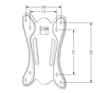 Maclean TV Mount 13-27' MC-715A Black | AJMCLTMACMC715A  | 5902211133216 | MC-715A