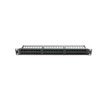 Lanberg Patch Panel 48 Port 1U Cat.6 black | NULAGPP48K60001  | 5901969404043 | PPU6-1048-B