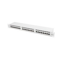 Lanberg Patch Panel 24 Port 1U Cat.6 gray shield | NULAGPP24K60007  | 5901969404111 | PPS6-1024-S