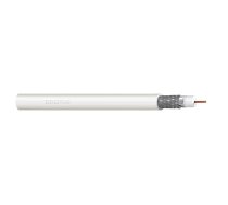 Coaxial cable DIGITUS RG-6, 75 Ohm, shield (2x foil + 77% braid), Eca, PVC, 100m, white | DK-RG6-1  | 5907772596029 | WLONONWCRATIY