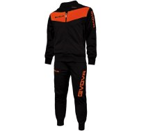 Givova Tuta Visa Fluo Tracksuit Black-Orange TR018F 1028 XS | TR018F 1028  | 8034044550032 | WLONONWCRCX70