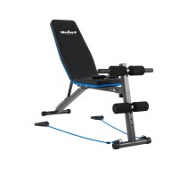 Incline training bench with leg lock and rubber bands , REBEL ACTIVE | RBA-2003  | 5901890101295 | WLONONWCRASUR