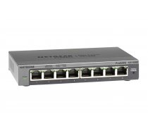 NETGEAR GS108E Managed Gigabit Ethernet (10/100/1000) Black | GS108E-300PES  | 606449103403 | SIENGEHUB0145