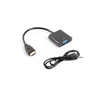 Lanberg HDMI-A (M) -> VGA (F) + audio adapter on the cable | AD-0017-BK  | 5901969408805 | KBALAEADA0014