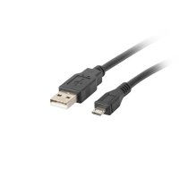 Lanberg Cable USB 2.0 micro AM-MBM5P 1M black | AKLAGKU00000032  | 5901969413663 | CA-USBM-10CC-0010-BK