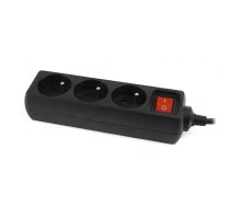 Gembird UPS power strip 3FR/16A/C14/0.6m/black | EG-PSU3F-01  | 8716309096621 | LIPEEELIS0010