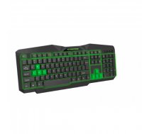 Esperanza EGK201G keyboard USB QWERTY UK English Black, Green | EGK201G  | 5901299938461 | PERESPKLA0054