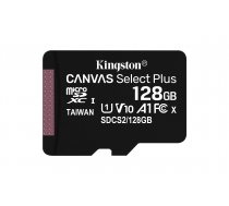 Kingston Memory card microSD 128GB Canvas Select Plus 100MB/s | SFKINMD128CSP02  | 740617299076 | SDCS2/128GBSP