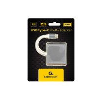 Gembird Multi-adapter USB-C- HDMI 4K, USB 3.0, PD | AIGEMA000000025  | 8716309112055 | A-CM-HDMIF-02-SG