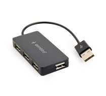 Gembird USB 4port Hub black | NUGEMUS4P000018  | 8716309117647 | UHB-U2P4-04