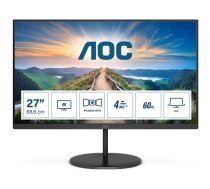 AOC V4 U27V4EA computer monitor 68.6 cm (27") 3840 x 2160 pixels 4K Ultra HD LED Black | U27V4EA  | 4038986189897 | MONAOCMON0127