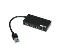 iBOX HUB USB 3.0 black 4-ports Slim | IUH3F56  | 5901443052753 | PERIBOHUB0002