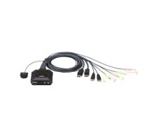 ATEN 2-Port USB DP Cable KVM Switch CS22DP | CS22DP-AT  | 4719264645525 | KVVATEPRZ0001