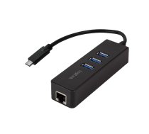 LogiLink Adapter gigabit USB 3.0 type-C to 1x RJ45 and 3xUSB 3.0 type A | AILLIA000UA0283  | 4052792044737 | UA0283