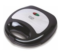 Adler AD 3015 sandwich maker 750 W Black, Silver | AD 3015  | 5908256832503 | AGDADLOPK0006