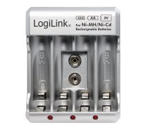 LogiLink Battery charger for Ni-M H / ni-Cd AA / AAA/ 9V | AZLLILA00PA0168  | 4052792047967 | PA0168