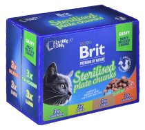 BRIT Premium Cat Sterilised Plate - wet cat food - 12x100g | DLKRITKAM0013  | 8595602548514 | DLKRITKAM0013