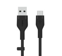 Belkin Cable BoostCharge USB-A/USB-C silicone 1m, black | CAB008BT1MBK  | 745883832118 | KBABEIUSB0043