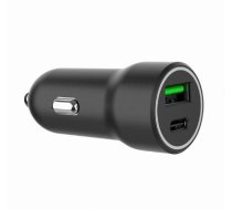 Gembird Car charger USB-A/USB-C 20W PD black | ASGEMLU00000007  | 8716309129664 | TA-UC-A2PDQC20-CAR-01