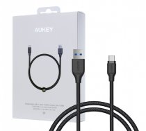 AUKEY CB-AC1 Black nylon quick cable Quick Charge | FCP | AFC | USB C-USB 3.1 | 1.2m | 5 Gbps | AKAUKKUCBAC1000  | 608119208258 | CB-AC1 Black