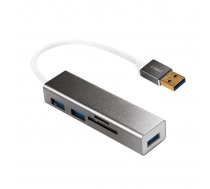LogiLink Hub USB 3.0 3-port with card reader | NULLIUS3PUA0306  | 4052792048575 | UA0306